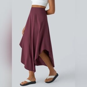 HALARA Women's Midi Skirt in Plum